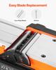 Electric Hand Planer, 82 mm Cut Width, 900W 14500 RPM Corded Power Handheld Planer for Wood, with Adjustable Cut Depth, 2 Blades, for Woodworking Wood