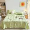 Washed yarn summer quilt four piece air conditioner  bed cover  blogger same style summer cool  summer thin