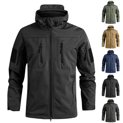 Men'S Loose Jacket Men's Winter Autumn Waterproof Hiking Jackets Fashionable Multi Pocket Hooded Jacket Fishing Camping