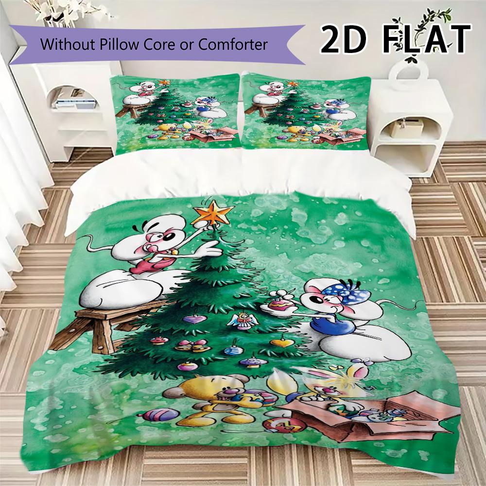 Set Copripiumino con Fantasia Diddl Copripiumino Federa Decorazione per la Casa Regalo di Compleanno (1 * copripiumino + 2 * federe senza imbottitura)