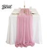 Soft Table Runner Sheer Flowing Runner Chiffon Wedding Elegant Solid Color High Quality