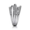 Fashion Multi-Layered Cross Finger Ring with Dazzling CZ Stone Daily Wear Statement Rings for Women Party Jewelry 2022