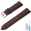 Litchi Pattern Soft Leather Watch Band Bracelet 12mm 14mm 16mm 18mm 20mm 22mm Replacement Wrist Straps Watchbands