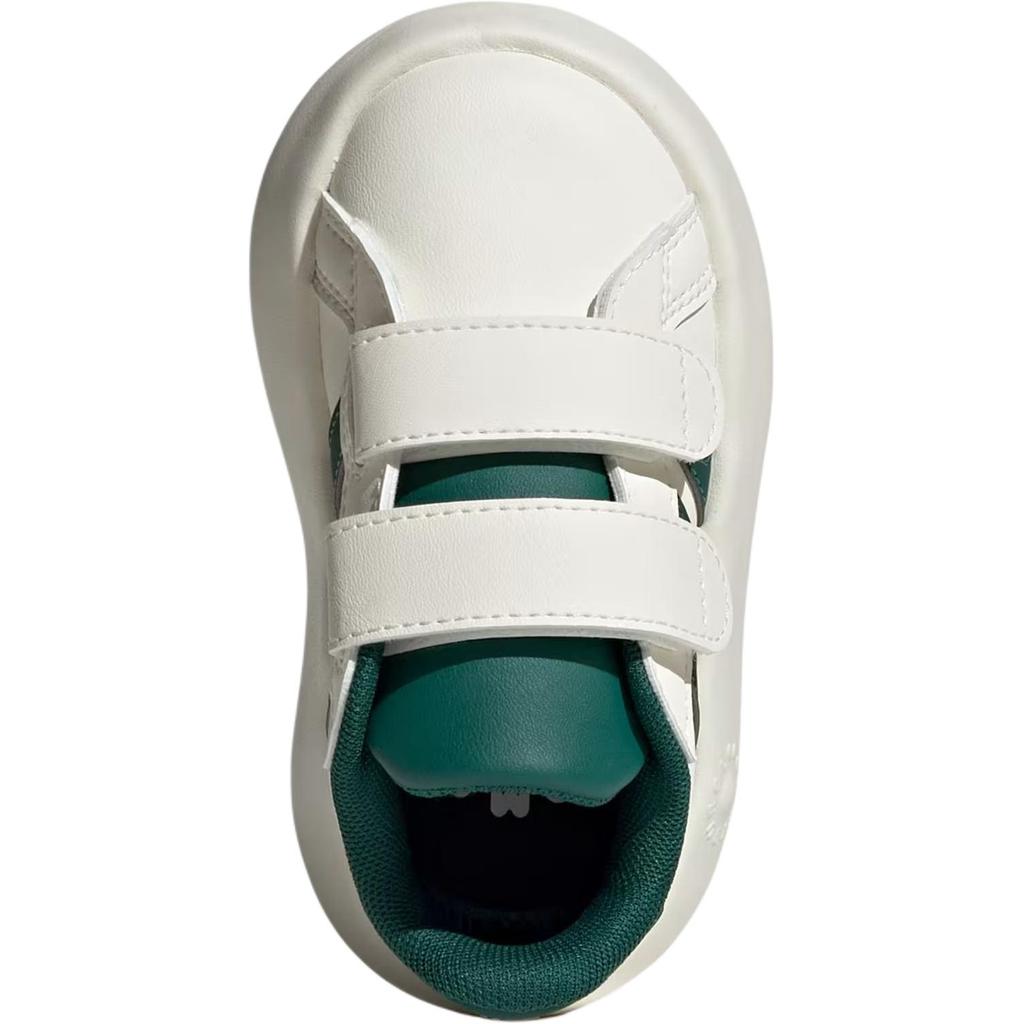 New Adidas GRAND COURT 2.0 Low Top Toddler Shoes White Green Infant And Toddler JQ7996