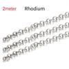 1 Meter 2 Meter Geprägte O-Form Halskettenketten Kupferarmband Kabelglied Großhandel Offene Ringketten für DIY Schmuckherstellung Zubehör