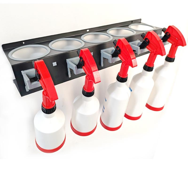 Wall Mounted Spray Bottle Holder, Grinding Agent Wax Bottle Holder, Multifunctional Tool Storage Rack