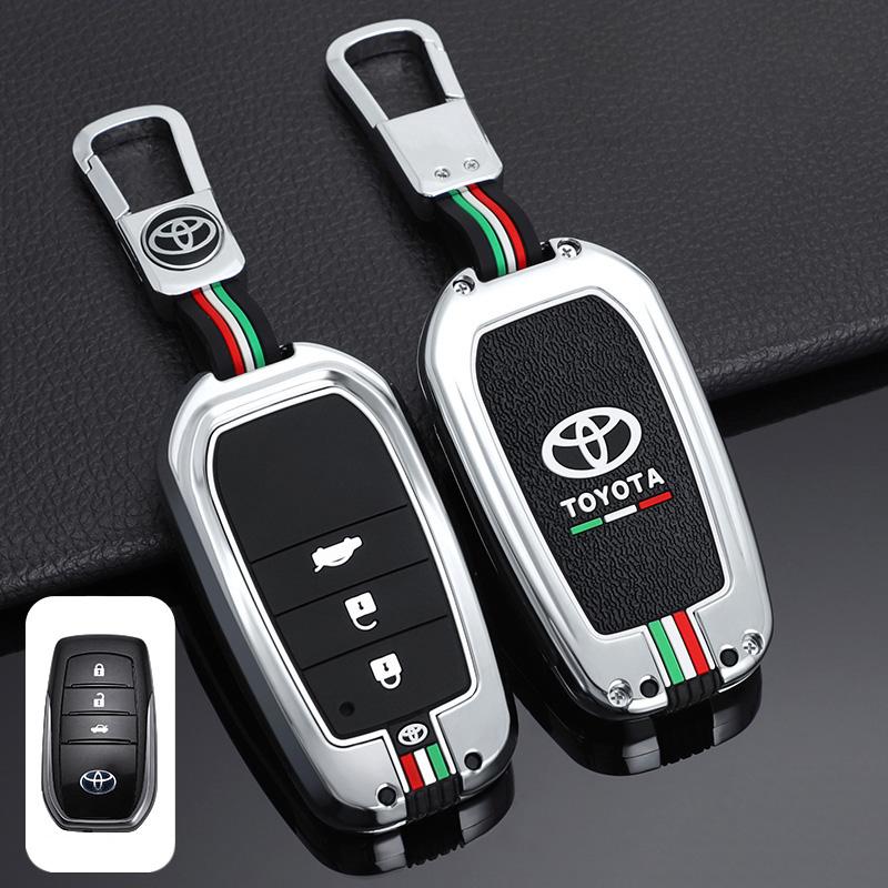 Car Remote Key Cover Case Shell For Toyota RAV4 Highland Coralla Hilux Fortuner Land Cruiser Camry Crown Keychain Accessories