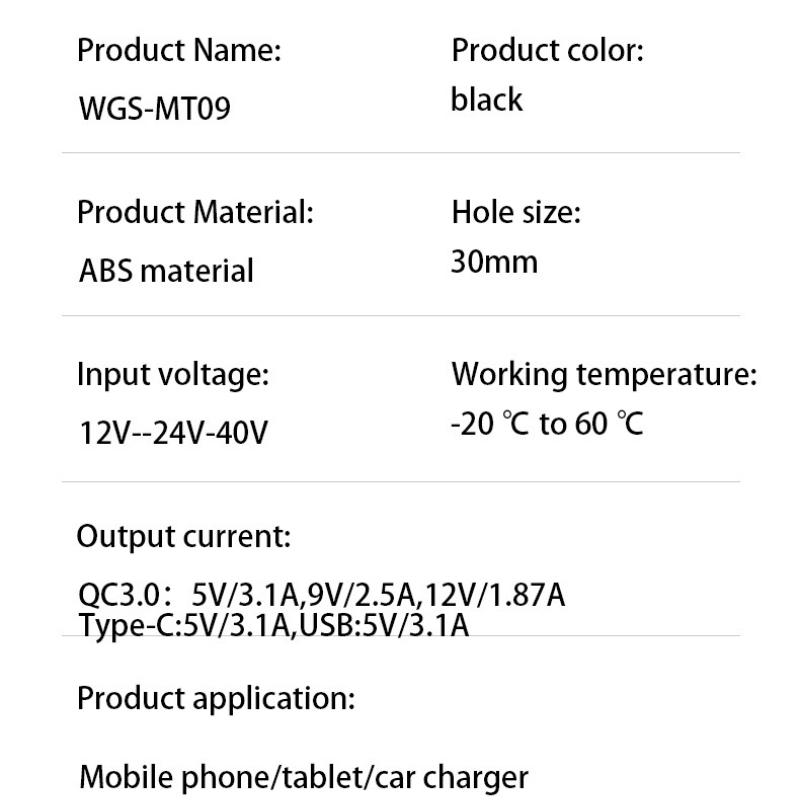 2-Pack QC3.0 & Type-C PD Fast Car Charger with Voltage Display (12V-40V)