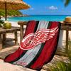 Red Wings Logo Strandtuch Mikrofaser Strandtuch, Leicht und Schnelltrocknend, für Sommerreisen, Schwimmbad-Fan Geburtstagsgeschenk