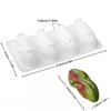 Stampo in Silicone a Forma di Arachidi Caffè Ceans per Torta Mousse Resistente alle Alte Temperature Facile da Sformare per Cottura Fai da Te Dessert
