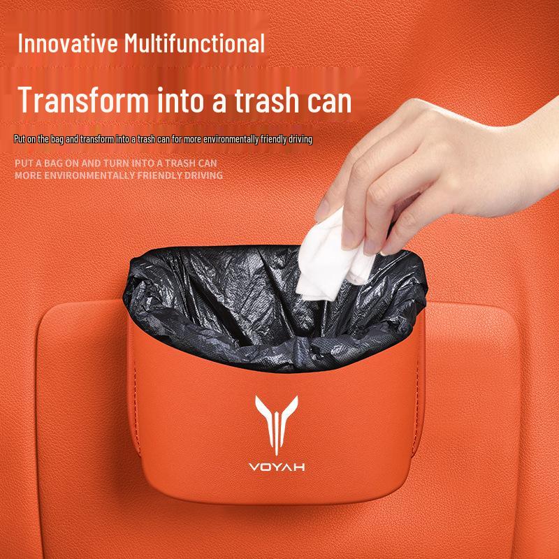 Compatible Storage Organizer for Lantu Free Dreamer EV: Trash Can, Seat Back, Door Storage, Umbrella & Water Bottle Holder