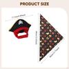 Cat Pirate Costume Cosplay Hat and Triangle Bandana Halloween Apparel