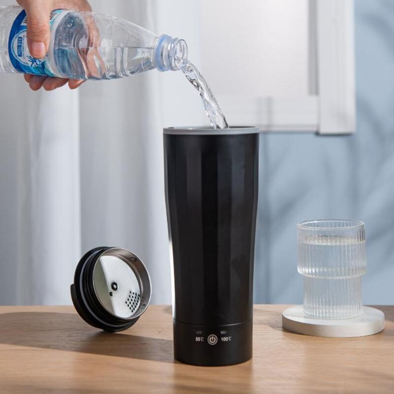 Intelligent Temperature Control Vehicle Heating Cup 500ml Stainless Steel Insulated Mug For Commuting Camping Office Use