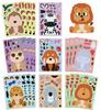 8Sheets Children DIY Puzzle Sticker Games  Animals Make A Face  Assemble Jigsaw Stickers Kids Educational Toys