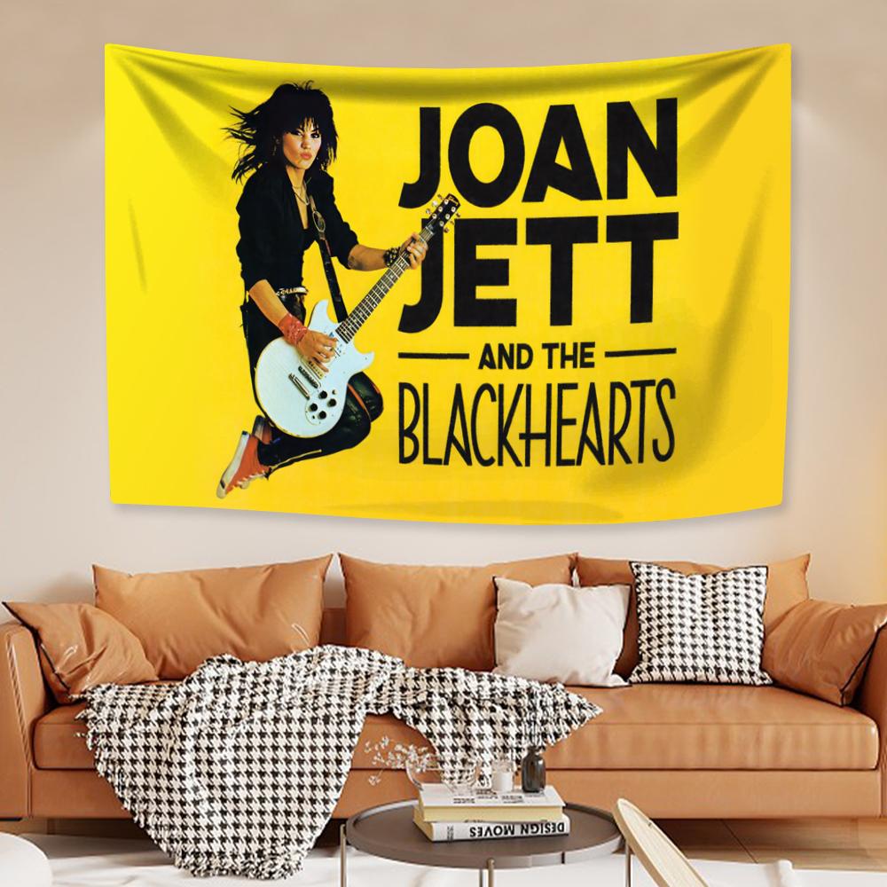 Punk Rock Singer Tapestry Joan Jett Home Decoration Large Fabric Dormitory Background Wall Hanging Carpets Party Backdrop