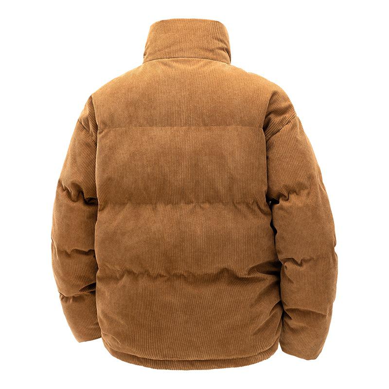 2025 Winter Trendy Hong Kong Style Stand Collar Puffer Jacket for Young Men