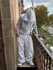 Cross-Border SPM Unisex Casual Embroidered Warm Hoodie & Sweatpants Set with Plus Velvet for Fall/Winter.