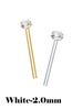 925 Silver Crystal Different Size Nose Studs Nose Piercing Body Jewelry Piercing Nez Pircing Nariz Joyería Corporal