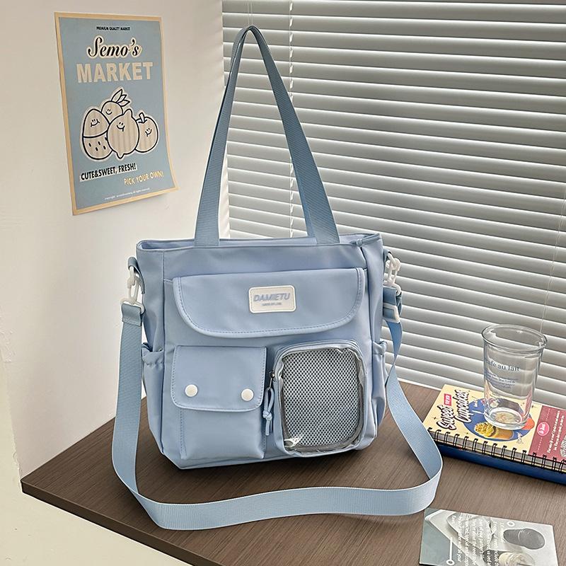 Japan and South Korea Leisure Backpack Large Capacity Class Make-up Bag Simple Junior High School Student Bag Girl