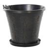 Sturdy Gardening Pot with Ventilation 8" Retro Flower Saucer, Thickened Plastic Planter Drainage Hole, Home Decor Plant Anti-Aging, Peacock