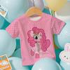 2026 new Hot Sale Casual Kids Teenager Boys Girls My Little Pony Cartoon Print New Summer Fashion Short Sleeve Tops