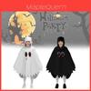 Costume da Fantasma di Halloween per Bambini con Elementi Fosforescenti per Feste e Giochi di Ruolo