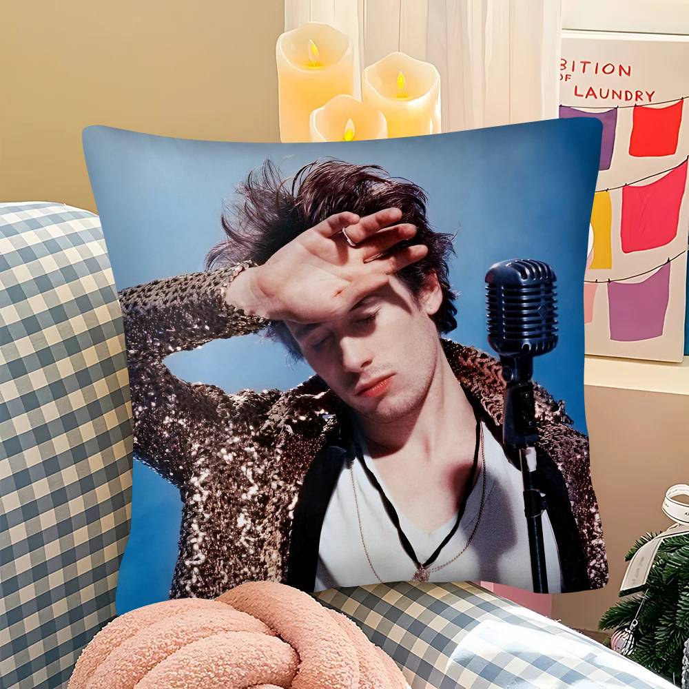 Retro Jeff Buckley Pillow Case Fashion Square Pillowcase Bedroom Sofa Room Ins Decoration Leisure Cushion Cover