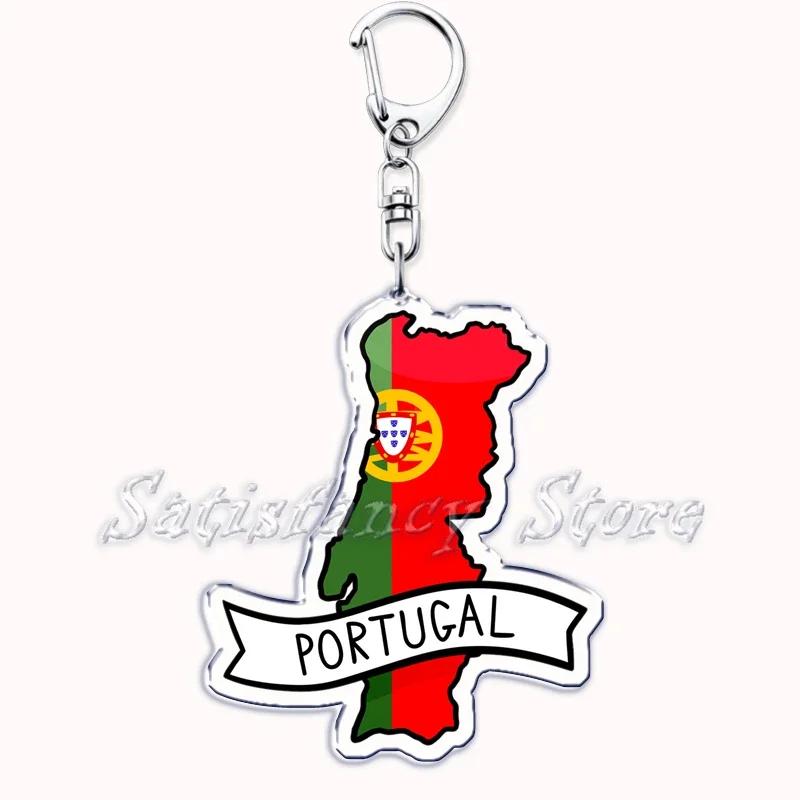France Scotland Country Maps with Name Acrylic Keychains Keyring for Accessories Bag Pendant Key Chain Ring Jewelry Friend Gifts