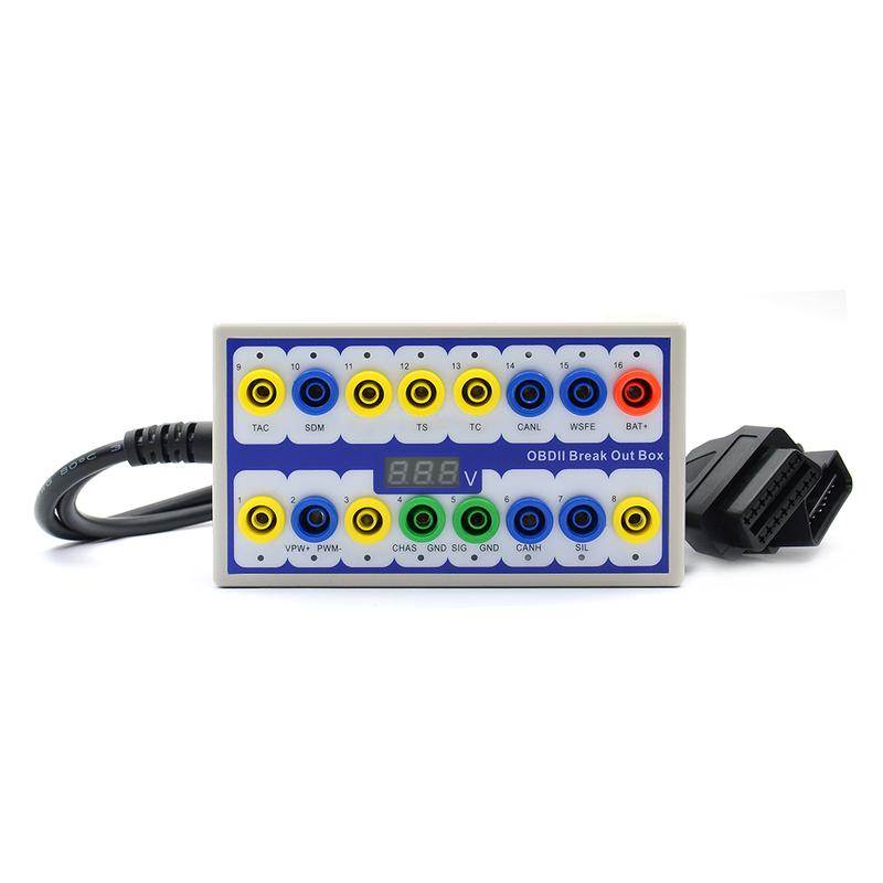 Super Auto Car OBD 2 Break Out Box OBD2 Breakout Box OBD OBDII Protocol Detector Diagnostic Connector Detector