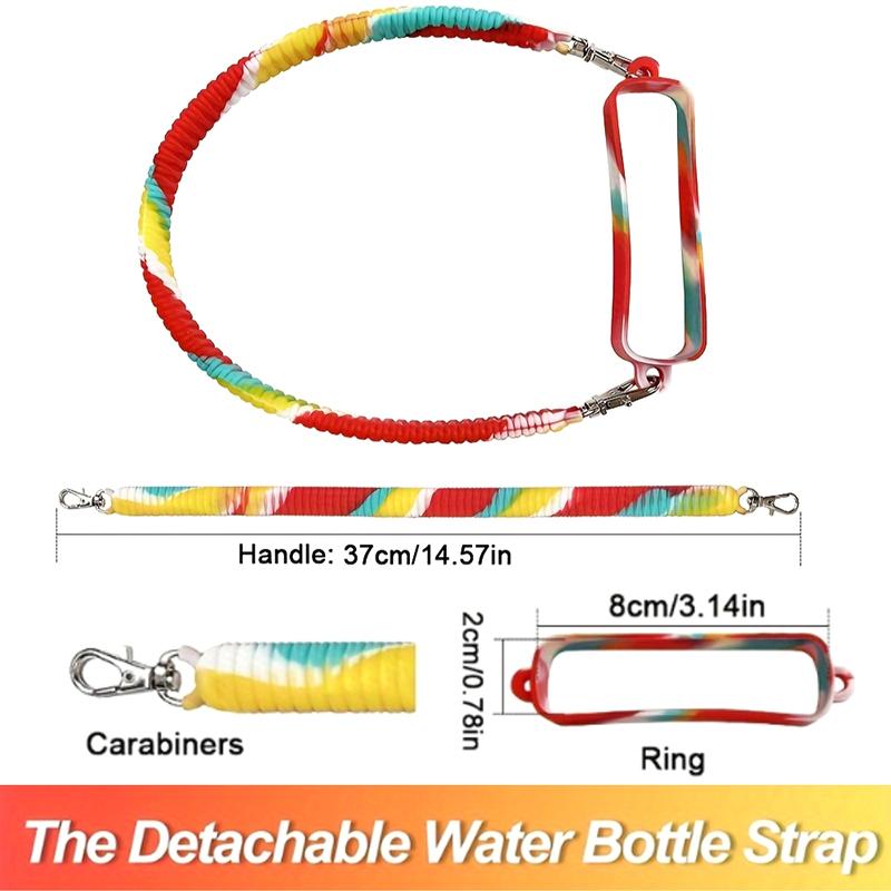 Water Bottle Handle Water Bottle Sling Carrier Holder Strap Soft Durable Silicone For Most 8-40Oz Bottles For Cup Accessories