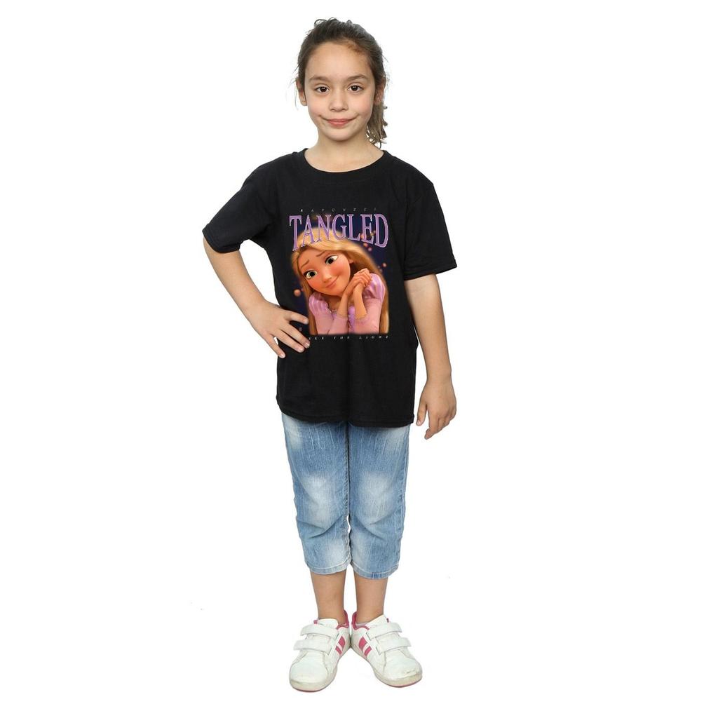 Tangled Girls Rapunzel Montage bomull T-shirt