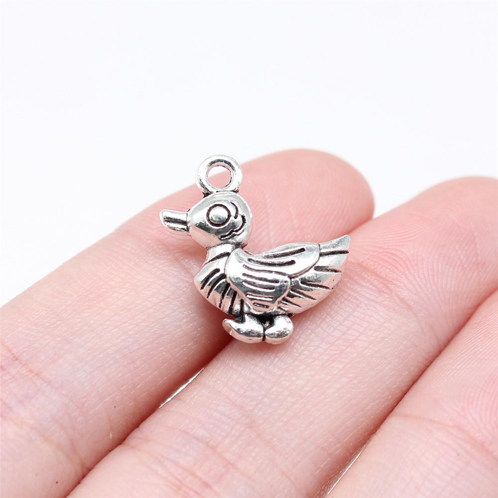Charms Chicken Duck Goose Pendants Vintage Jewelry Supplies QC027