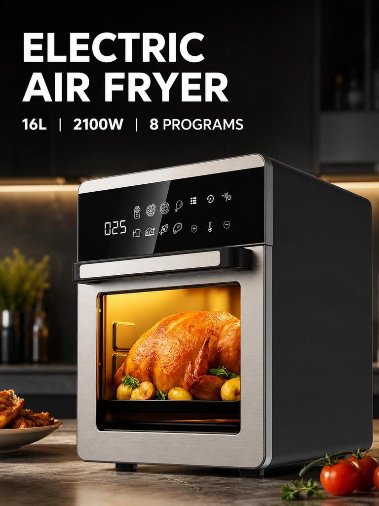 Electric Air Fryer XIAOMING TECH 16L 2100W for Home Use