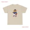 Baseball Bär T-Shirt New York Niedlich vintage Gewaschen Weich Unisex Lässiges Oberteil Für Den Alltag Atmungsaktiv Dehnbar homme