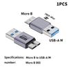 High Speed Micro B Adapter Male To Type C Type-C USB3.0 Micro B Connector Type C Female Adapter  PC