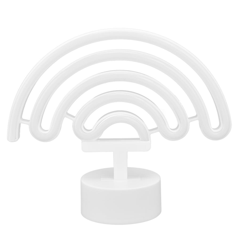 LED Neon Light with Base RGB Colorful Neon Sign Table Lamp Home Bedroom Bar Festive Decoration