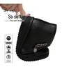 Women's Winter Soft Sole Cotton Boots for Middle-Aged and Elderly - Velvet-Lined, Flat Bottom, Leather Short Boots