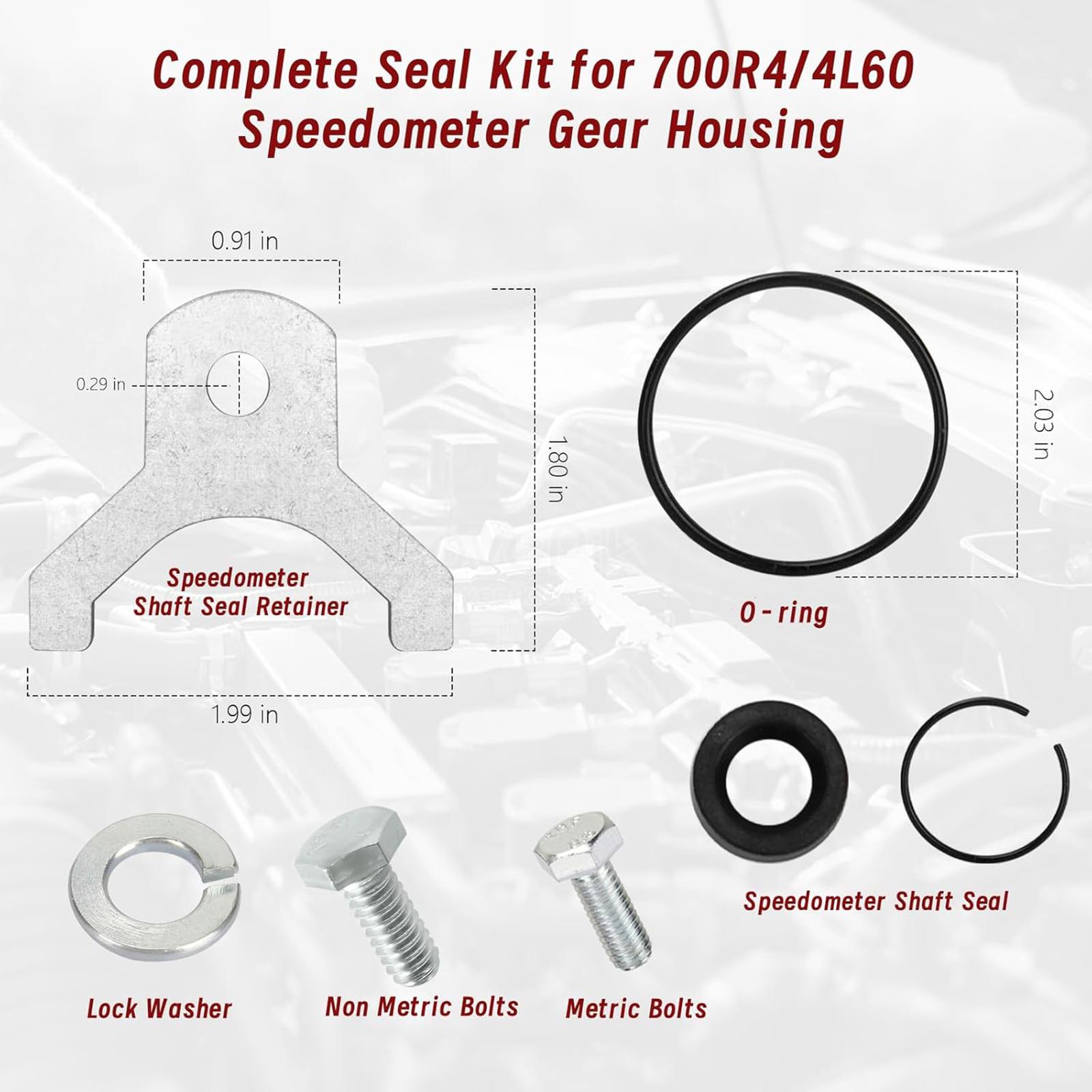 

High Performances Gearboxes Leak Prevention Kit 1240382 for 700R4 4L60 Includes O Gasket Bolts Lock Washers 1