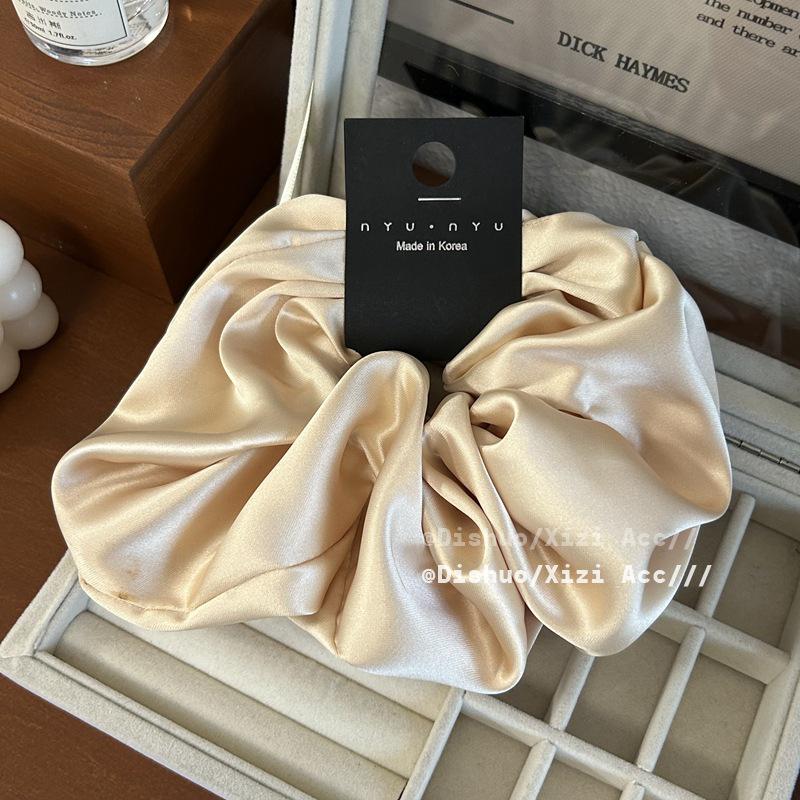 Luxury Retro 18cm Satin Hair Tie | High-Quality Extra Large Diameter Hair Rope