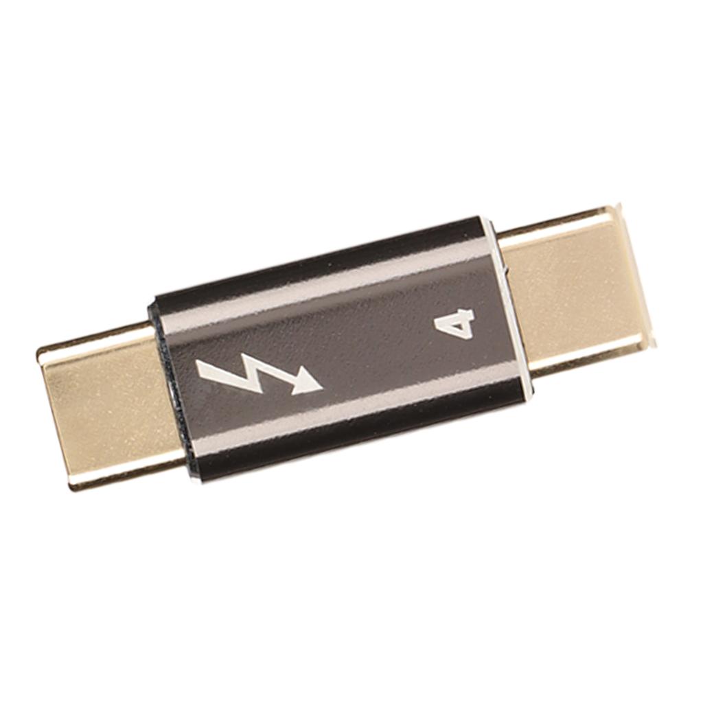 Type C Male to Type C Male Adapter Aluminium Alloy 40Gbps PD Fast Charging USB C Male to Male Connector