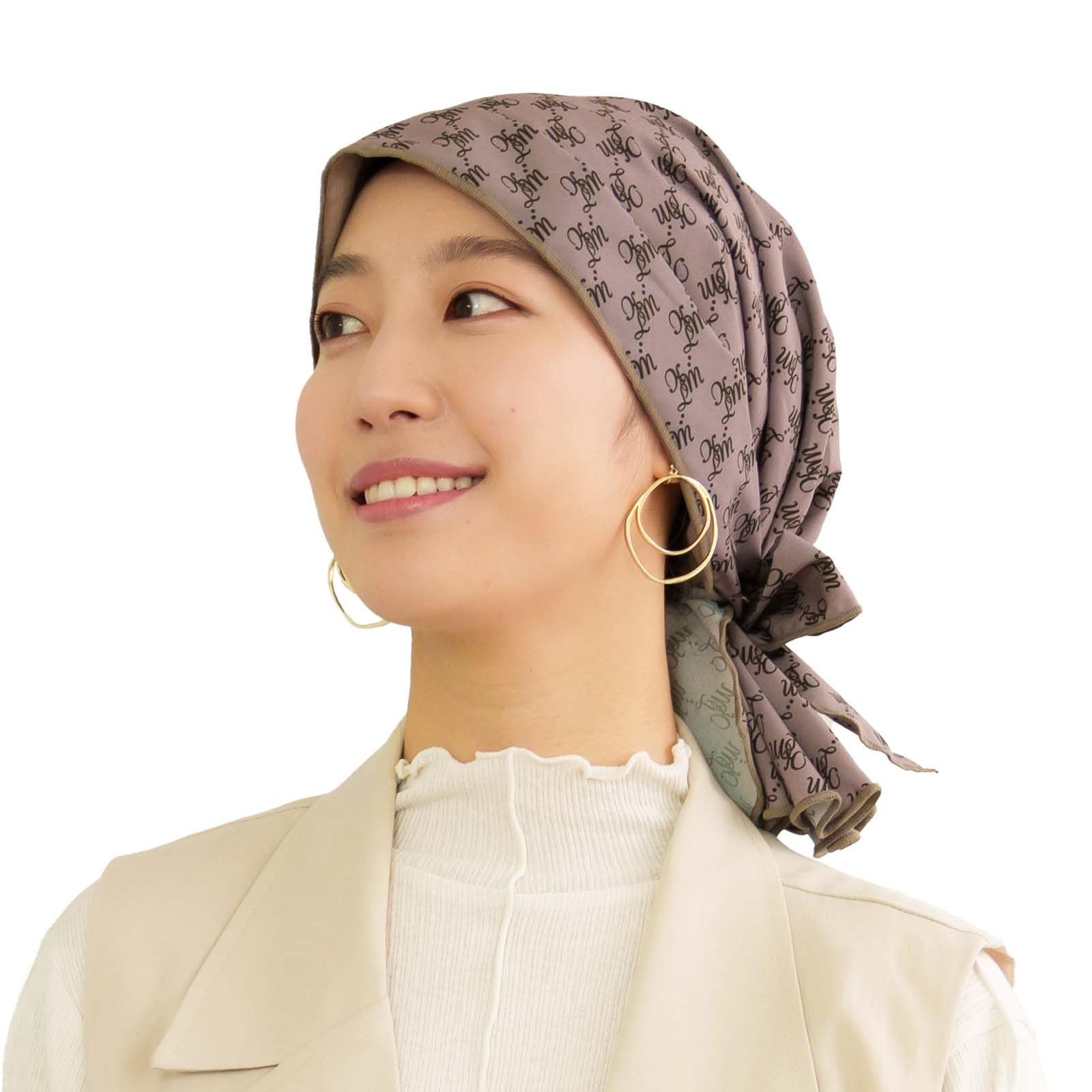 

МОЯ Медицинская Бандана Логотип Органический Без Волос Бесплатная Подарочная Упаковка [KISS LIFE] Шляпа, Шляпа, Тип, Монограмма, Милый, Стильный, Хлопок, Размер, Рак, Потеря,