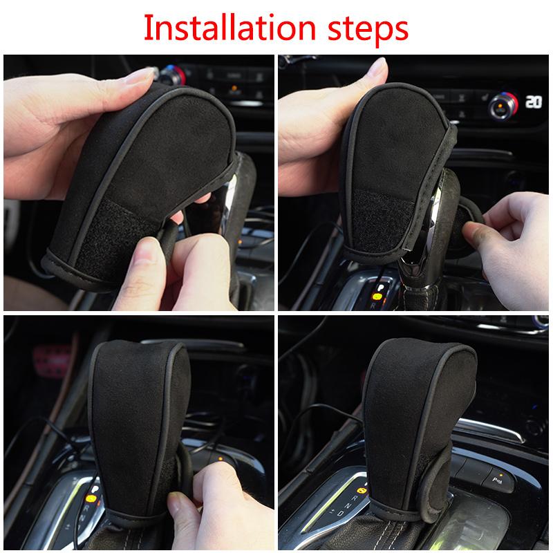Koženková krytka řadicí páky auta Obal na ochranu řadičky Autopříslušenství Pro Porsche 911 718 Taycan Panamera Cayenne Macan Cayman
