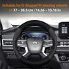 Cwnqah1 Cwmvjg1 Suitable for Mitsubishi Breathable Leather Matte Carbon Fiber Texture Steering Wheel Cover, Suitable for Outlander Phev Sport Eclipse