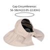 Comfortable Wide Brim Sun Hat Foldable Lightweight Large Sun Visor Hat Breathable UV Protection Empty Top Sun Cap Summer