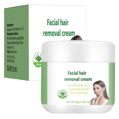 Aloevera depilační krém na rty univerzální pro celé tělo Jemné odstranění chloupků z kníru v podpaží a nohou 50 g