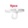 9/18Pcs Ceiling Hanging Mini Hook Self Adhesive No Drilling, Traceless Storage Hooks, Multi-Purpose For Bedroom Dormitor