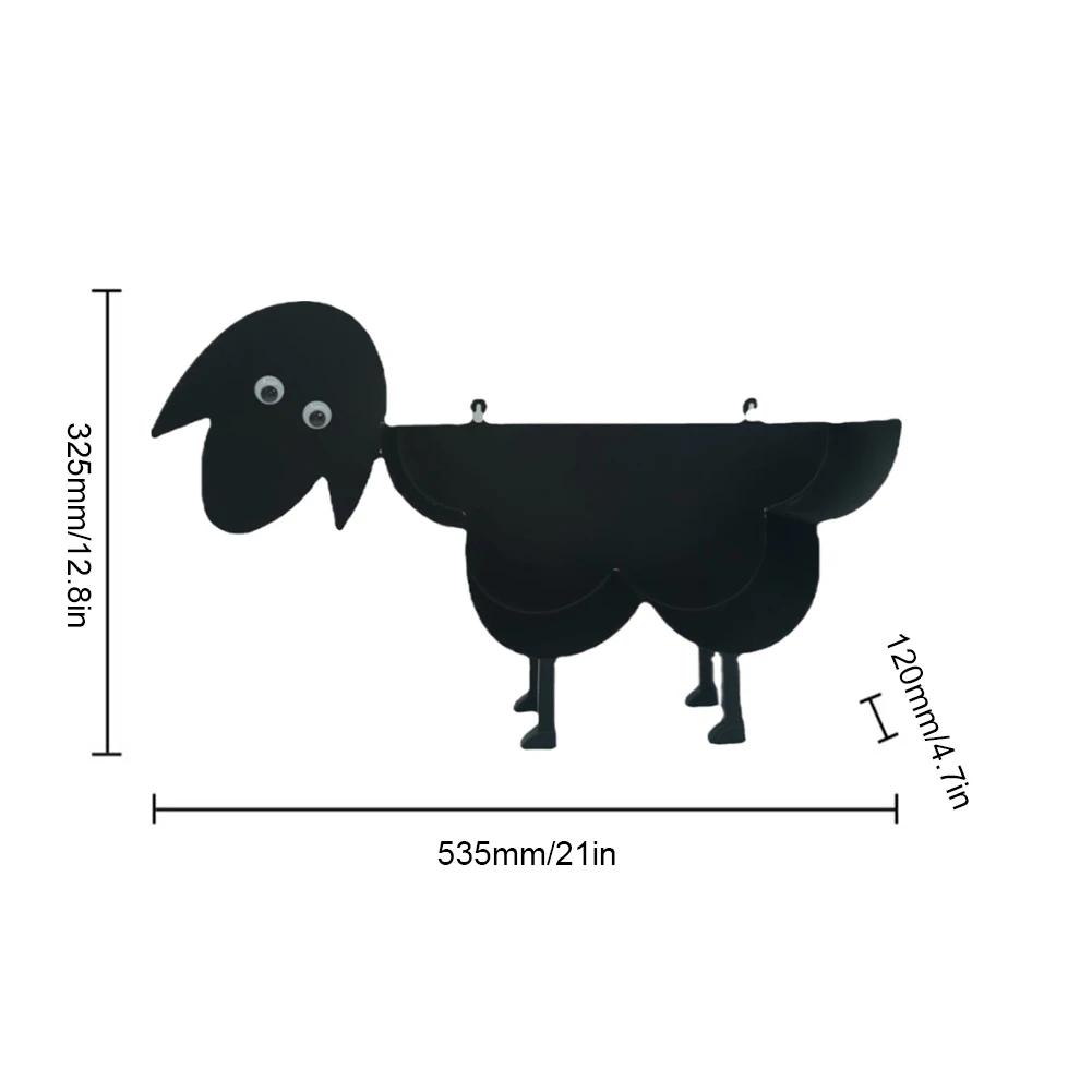 Metal Sheep Toilet Paper Roll Holder Wall Mounted Free Standing Toilet Roll Holder Hold Up To 7 Rolls Toilet Paper Stand Shelf