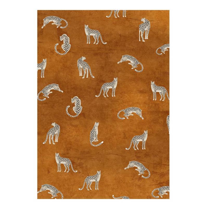 Light Luxury Plush Lounge Rug Home Bedroom Decor Leopard Print Carpet Thicken Study Non-slip Mat Nordic Carpets for Living Room