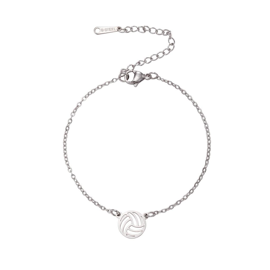 Beach Volleyball Bracelet With Hollow Ball Pendant Unisex Fashion Jewelry Gift