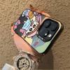 Applicable to Apple 11/11 colored silver mobile phone case Huawei OPPO Xiaomi vivo new fun crayon Xiaokui anti-drop